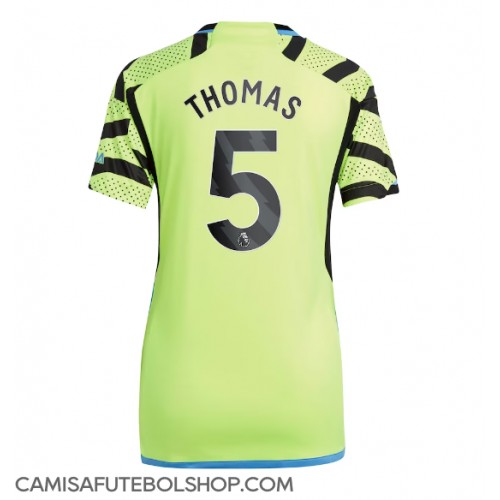 Camisa de time de futebol Arsenal Thomas Partey #5 Replicas 2º Equipamento Feminina 2023-24 Manga Curta